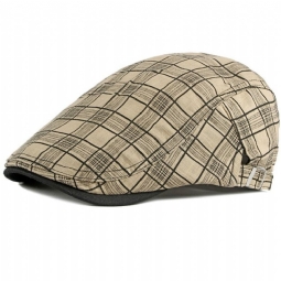 Hatut Miesten Vintage Plaid Ivy Newsboy Litteä Lippalakki