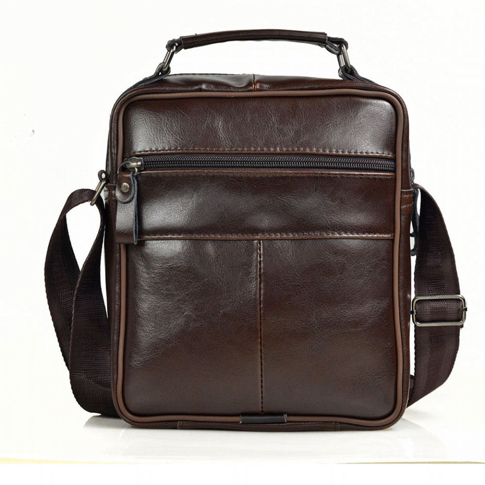 Miesten Salkut Muoti Aitoa Nahkaa Oleva Crossbody-laukku
