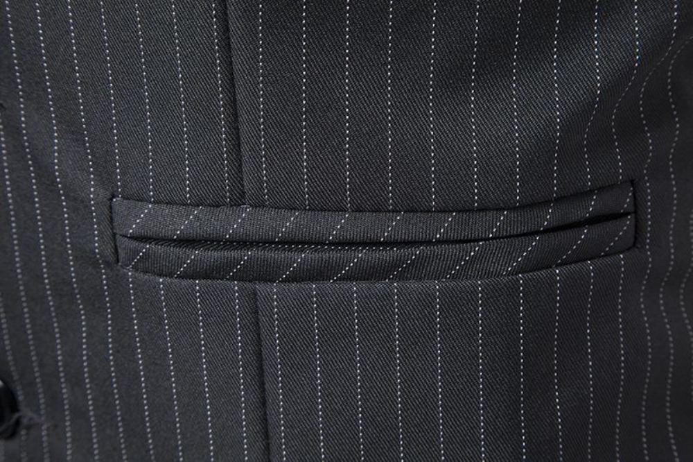 Englannin Tyylinen Stripe Muodollinen Liivi Blazerit Miesten