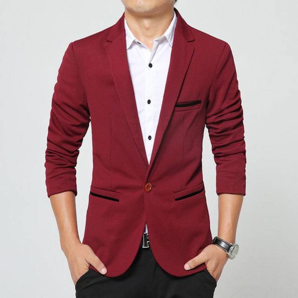 Spring Cotton Slim England Blaser Blazerit Miesten