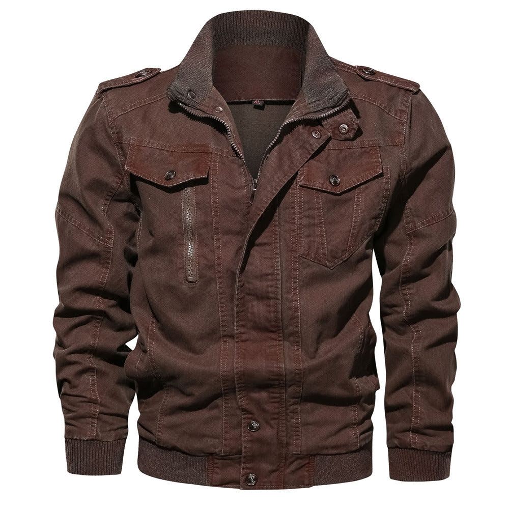 Miesten Farkkutakit Streetwear Style Denim Takki