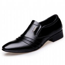 Juhlakengät Miesten Dress Loafers Terävä Mustat Kengät