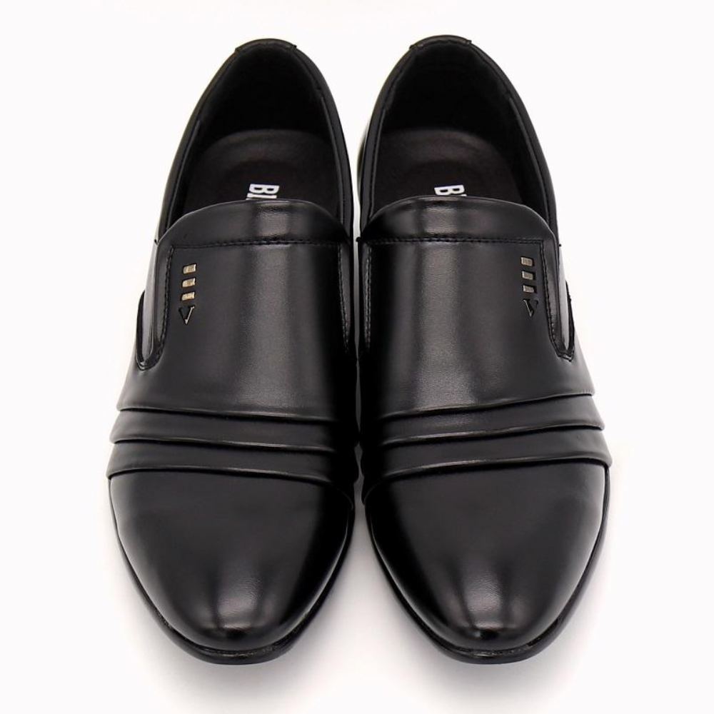 Juhlakengät Miesten Dress Loafers Terävä Mustat Kengät