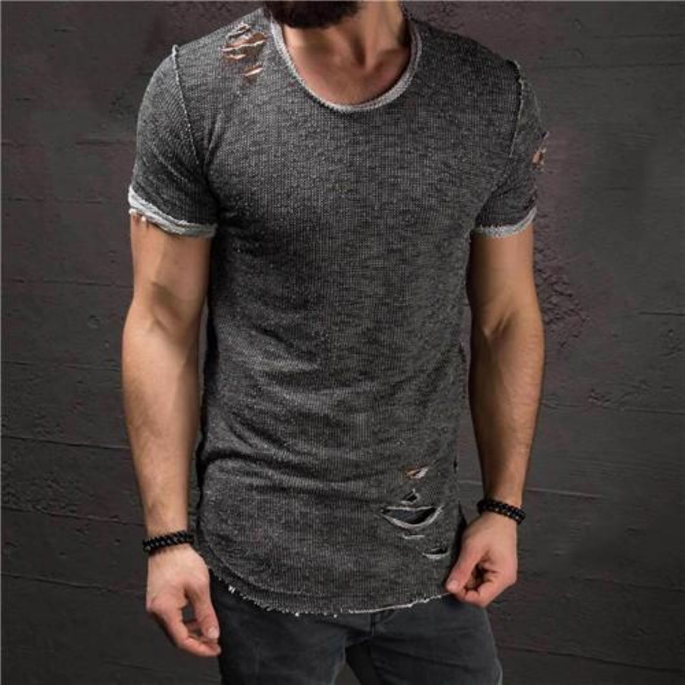 Miesten Paidat Revitty Slim Fit Puuvillainen T-paita
