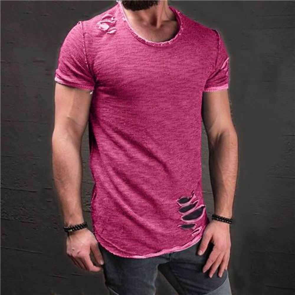 Miesten Paidat Revitty Slim Fit Puuvillainen T-paita