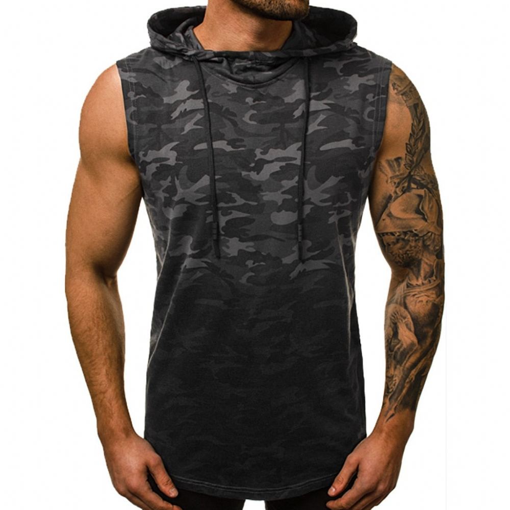 Miesten Paidat Stringer Sportswear Camo Tank Top