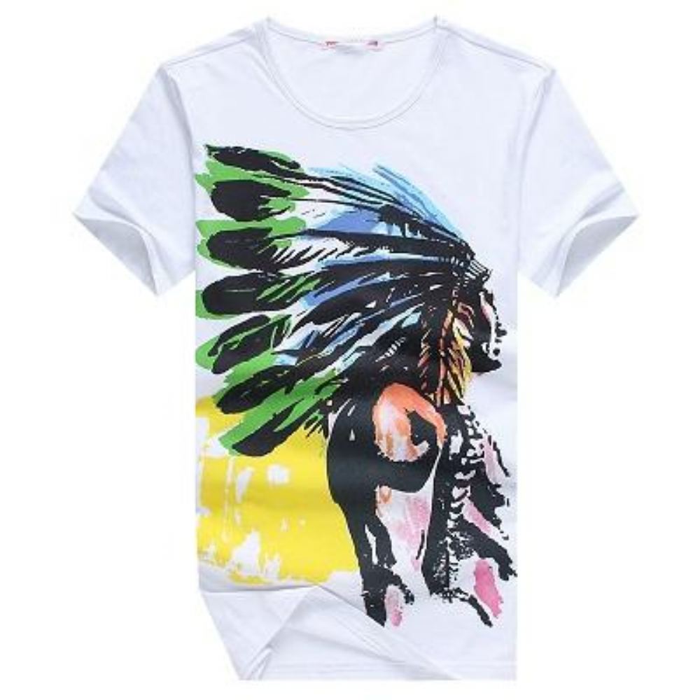Paidat Miesten American Indian Swag T-paidat
