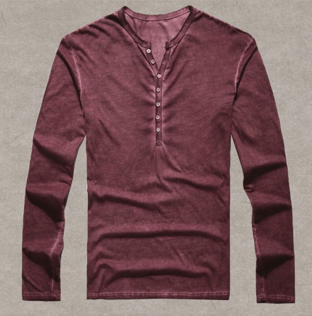Paidat Miesten Suunnittelija Puuvilla Vintage Henry T-paidat
