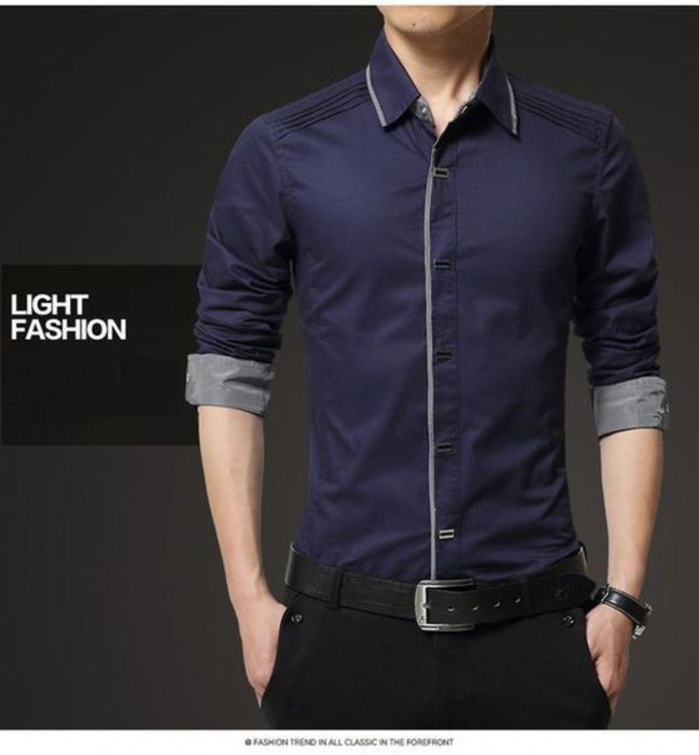 Laadukas Kauluspaidat Miesten Slim Fit Mekkopaita