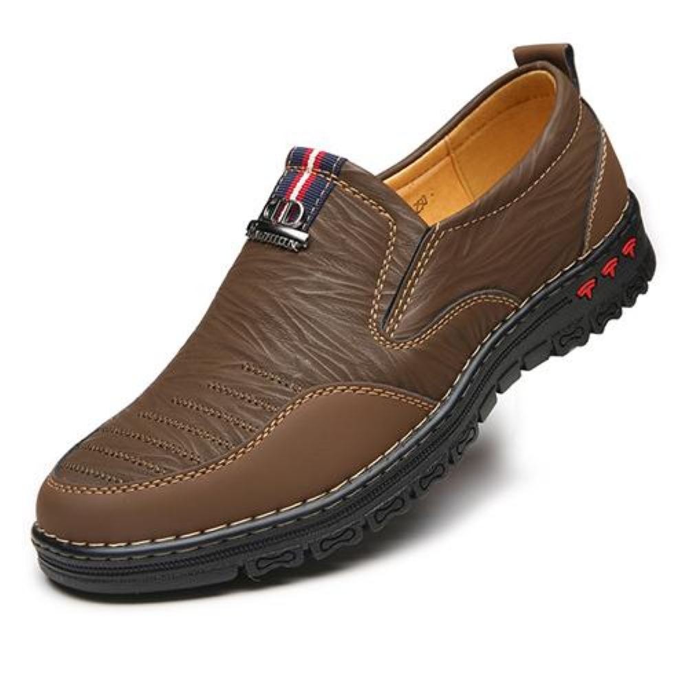 Miesten Loaferit Nahka Loafers Slip-on Kengät