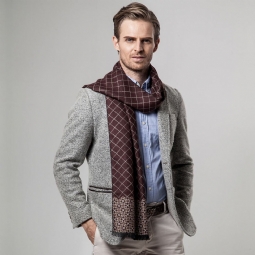 Miesten Huivit Merkki Plaid Cashmere Huivi