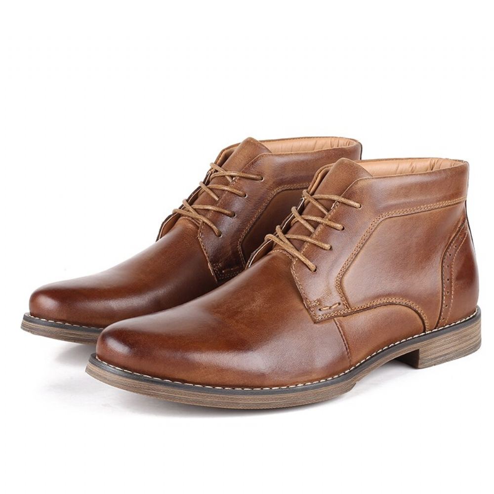 Business Elegantit Nahkaiset Chukka-saappaat Bootsit Miesten