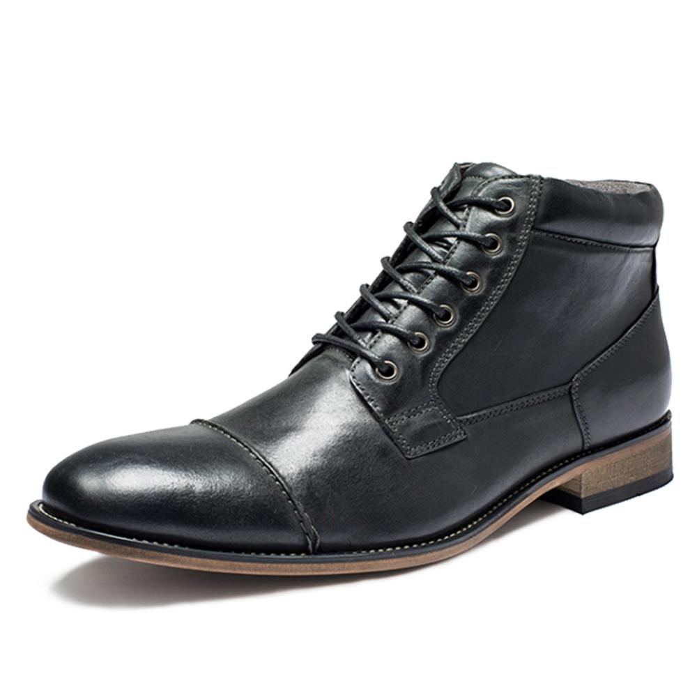 Miesten Bootsit Vintage Fashion Brand Nahkasaappaat