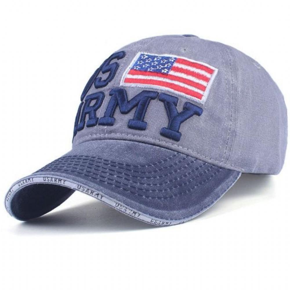 Lippalakit Miesten Quot;us Armyquot; Brodeerattu Baseballlippis