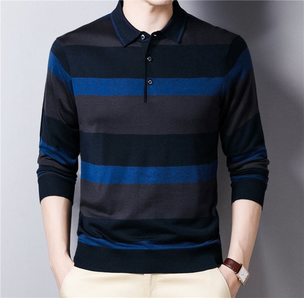 Polo Striped Knitwear Pusero Villapaidat Miesten