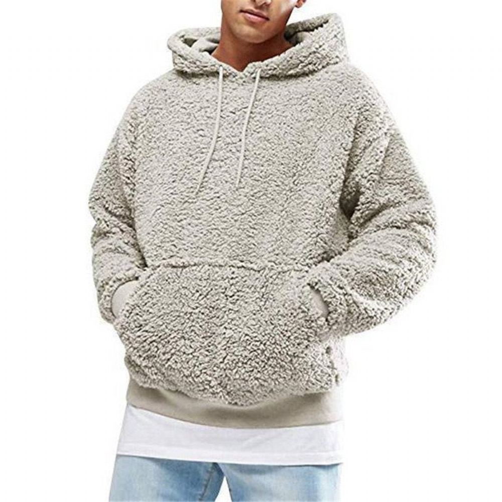 Hupparit Miesten Hip Hop Puuvillainen Lämmin Huppari