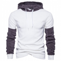 Hupparit Miesten Patchwork Casual Streetwear Huppari