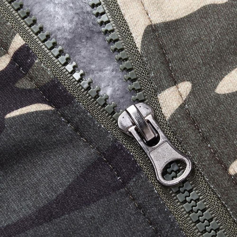 Hupparit Miesten Talvi Thick Fleece Camo-huppari