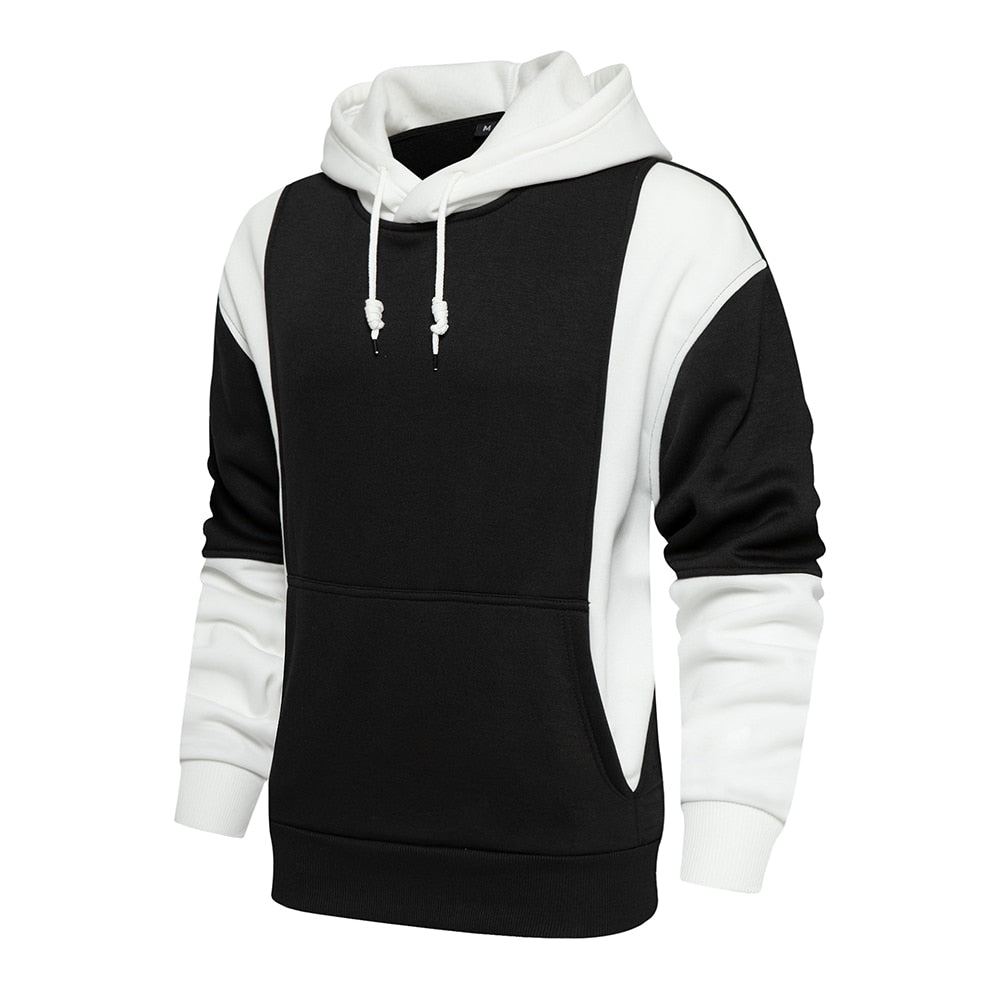 Hupparit Miesten Tyylikäs Patchwork Streetwear Huppari