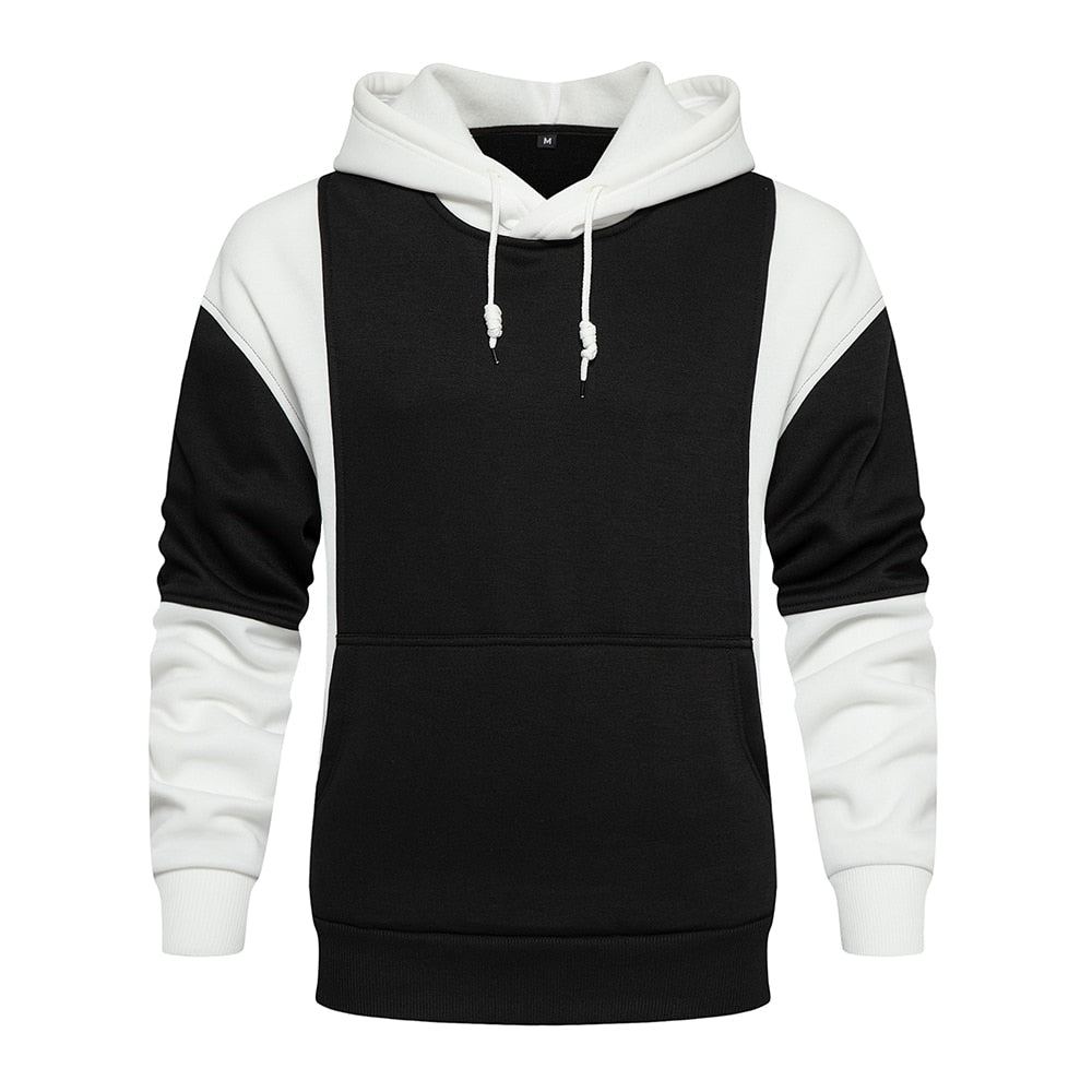Hupparit Miesten Tyylikäs Patchwork Streetwear Huppari