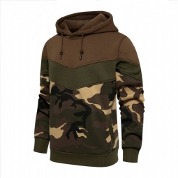 Miesten Hupparit Kevätsyksyn Camo Patchwork Huppari
