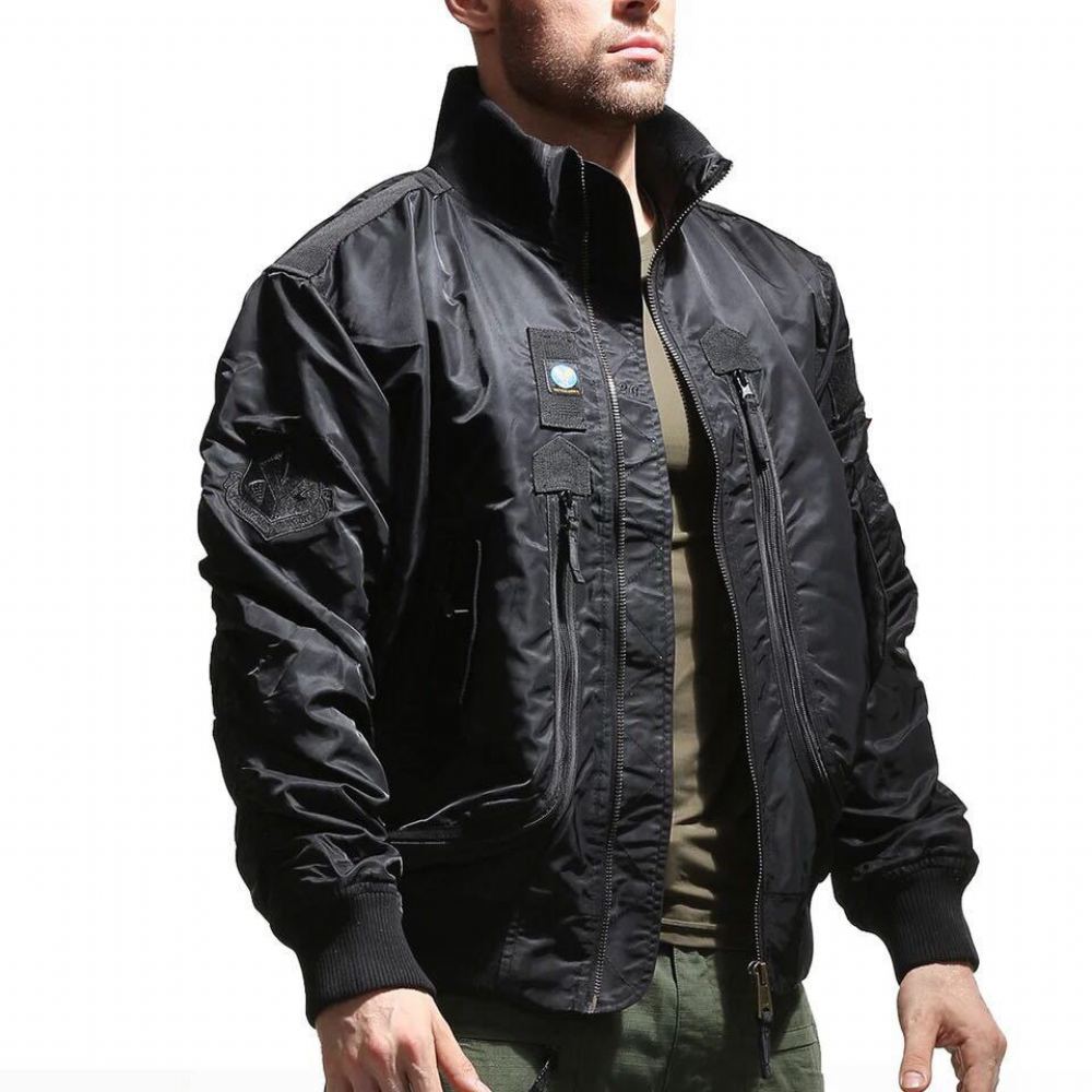 Miesten Takit Army Style Tactical Windbreaker Takki