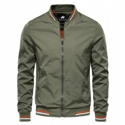 Miesten Takit Bomber Baseball Solid Color Business Takki