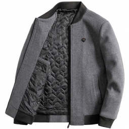 Miesten Takit Brand Winter Fashion Wool Blend Takki