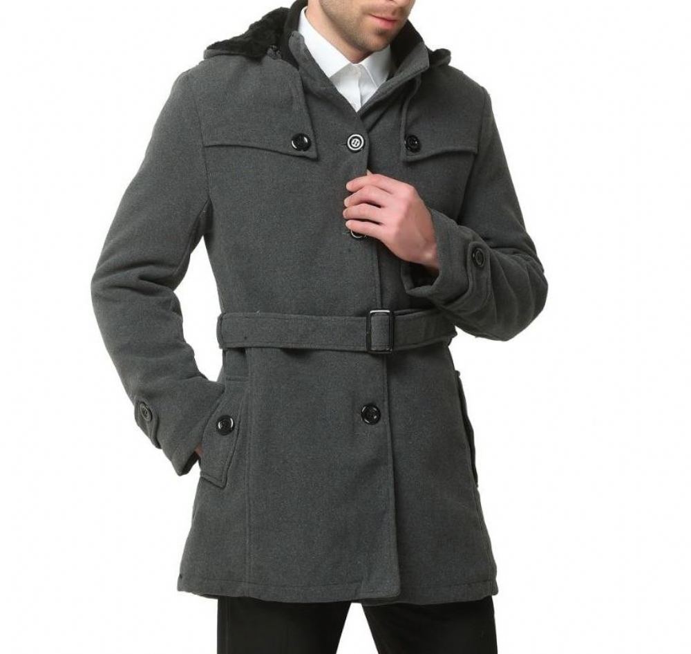 Miesten Takit Muoti Thicken Weigh Wool Business Coat