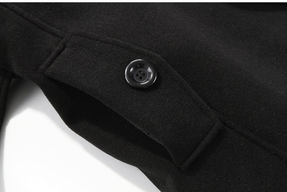 Miesten Takit Muoti Thicken Weigh Wool Business Coat