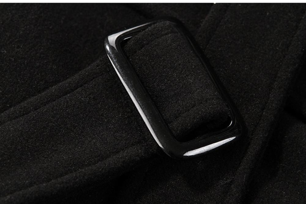 Miesten Takit Muoti Thicken Weigh Wool Business Coat