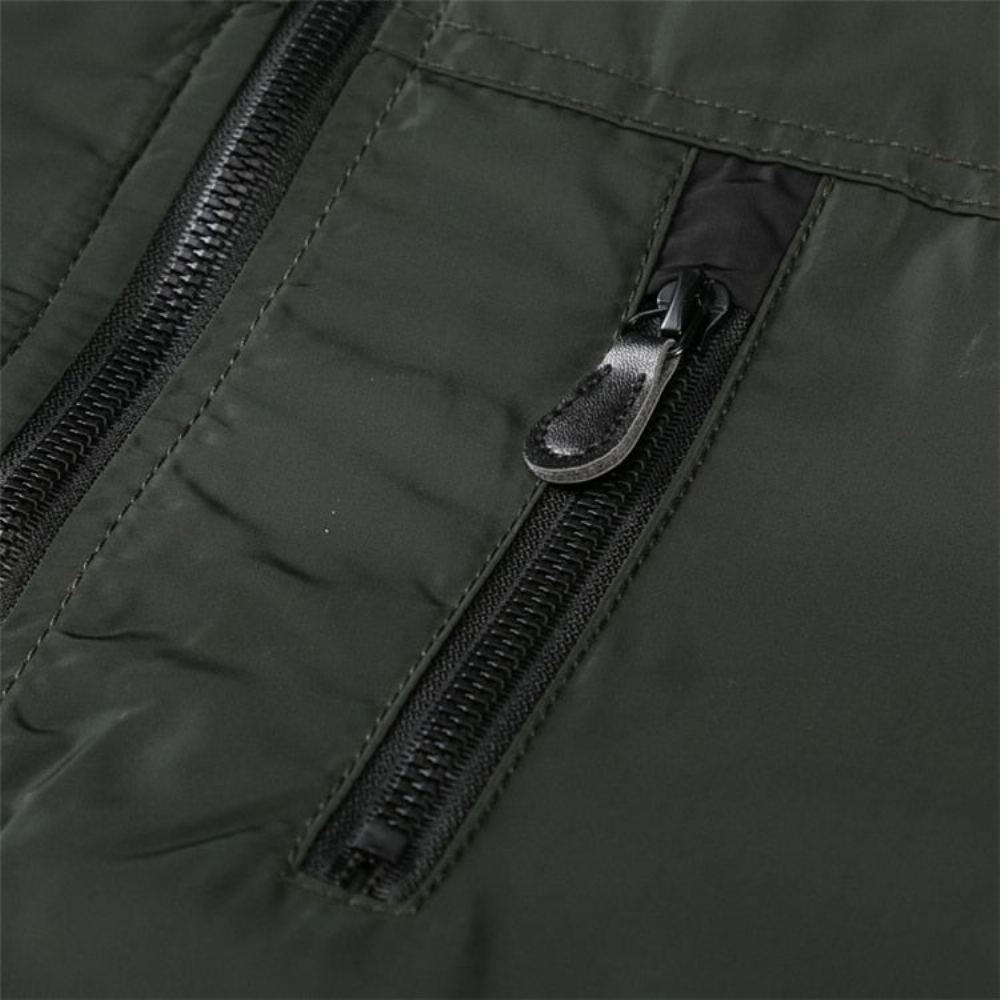 Miesten Takit Stand Collar Syksyn Merkkitakki