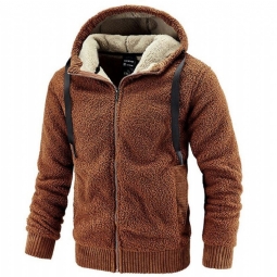 Miesten Takit Talven Lämmin Cashmere Fleece-takki