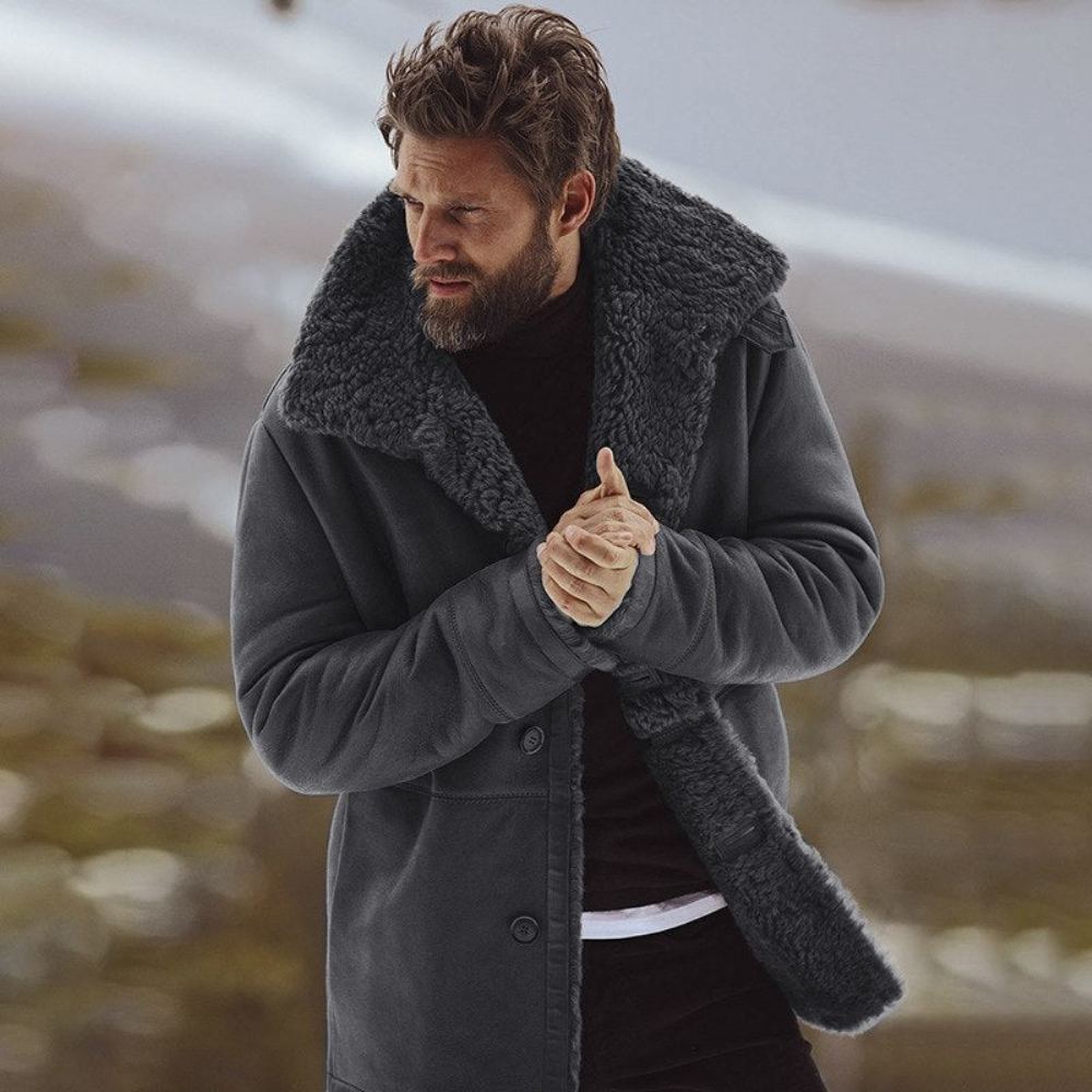 Miesten Takit Talvipuuvillainen Paksu Parka
