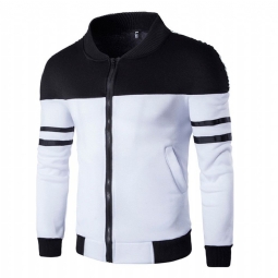 Miesten Takit Urheiluvaatteet Patchwork Baseball-takki