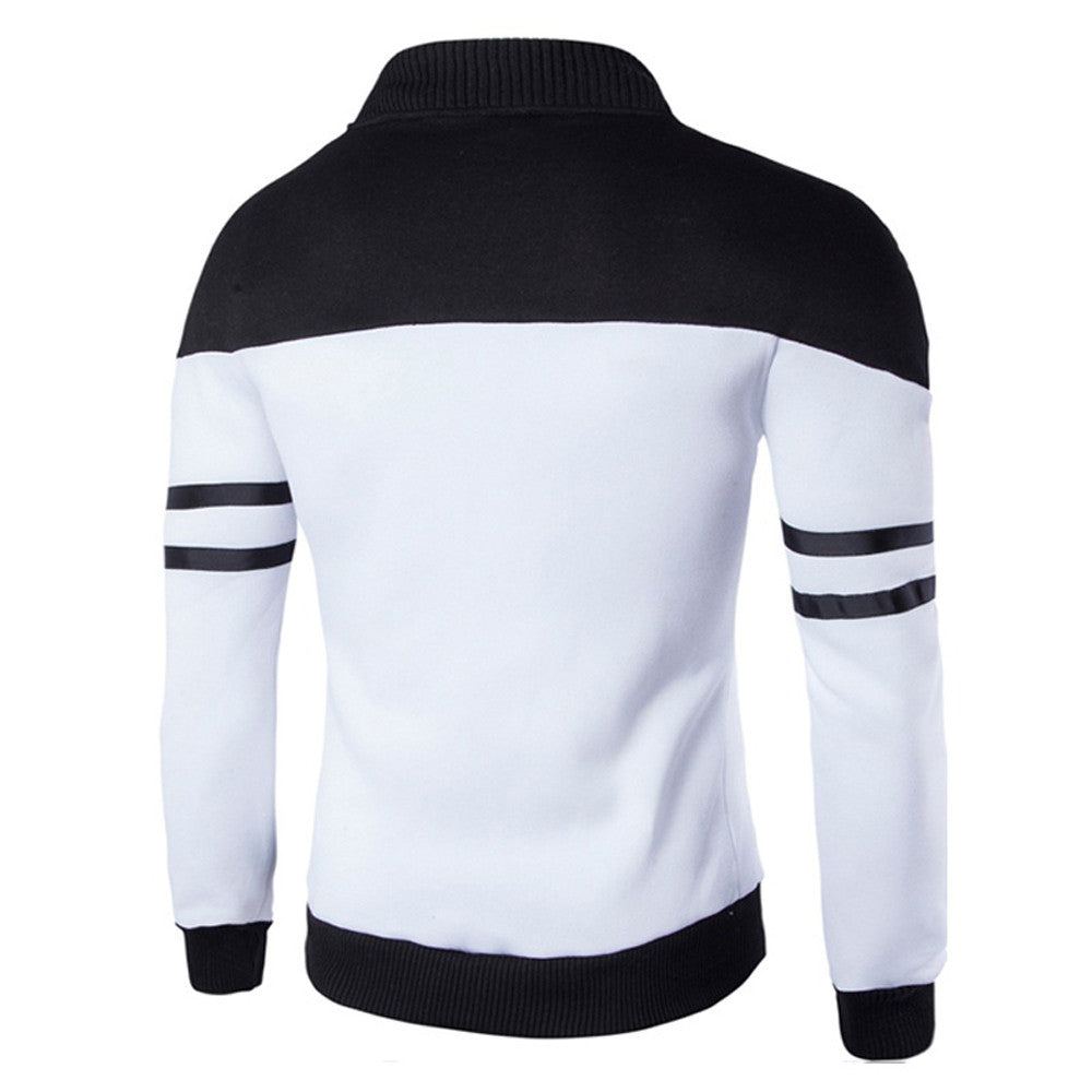 Miesten Takit Urheiluvaatteet Patchwork Baseball-takki