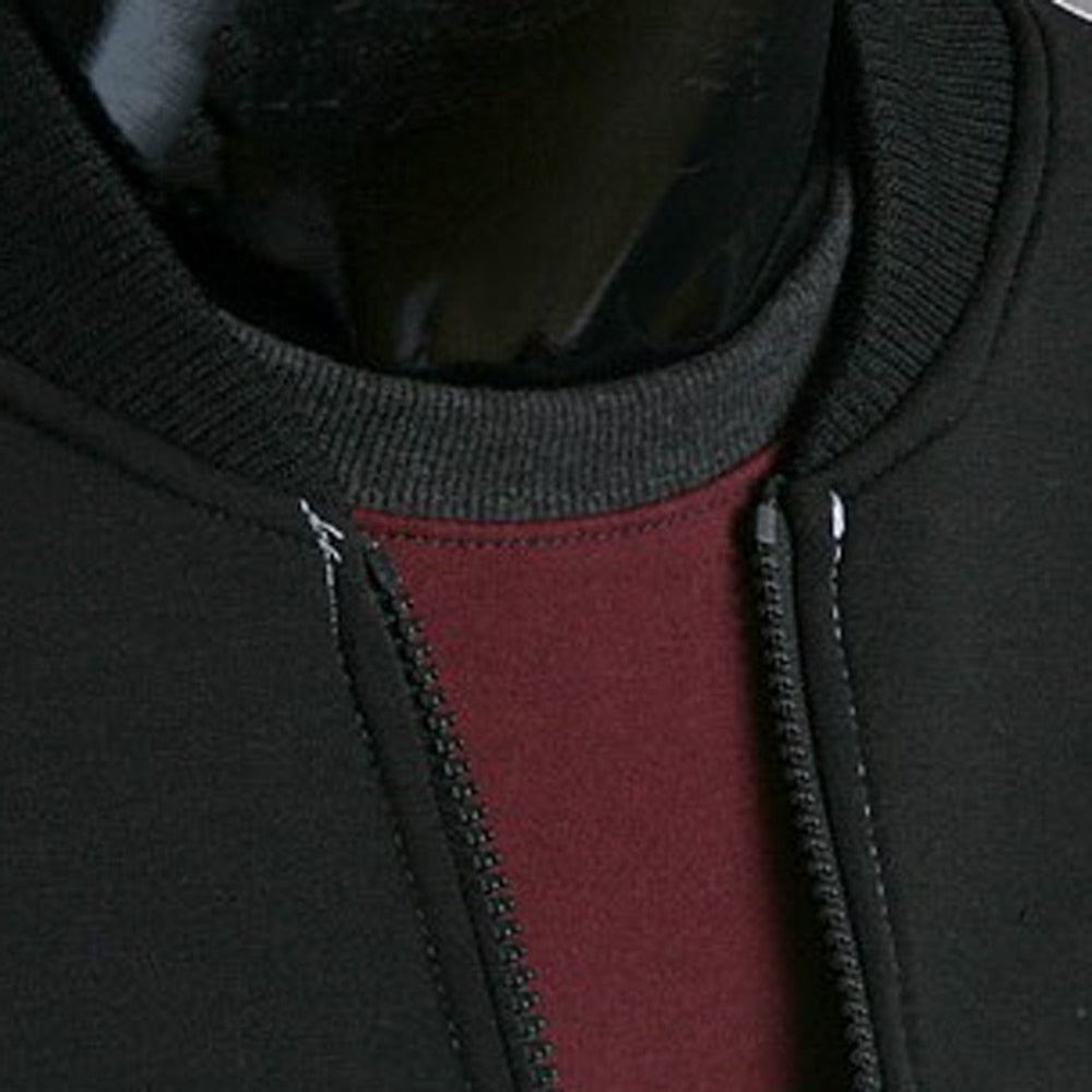Miesten Takit Urheiluvaatteet Patchwork Baseball-takki