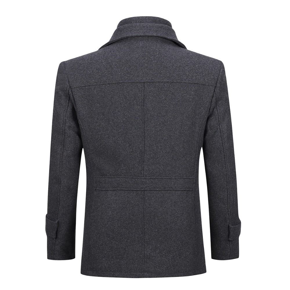 Takit Miesten Double Collar Yksirivinen Takki