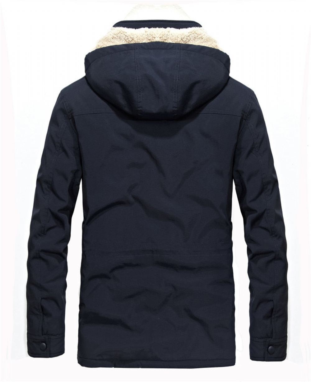 Takit Miesten Fleece Liner Thermal Hood Tuulenpitävä Takki