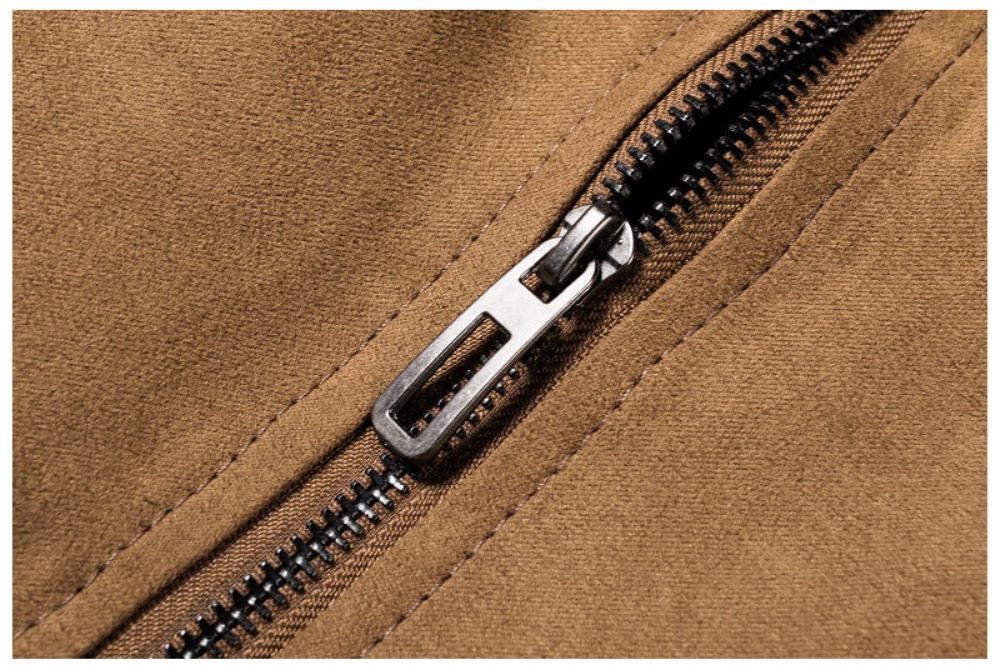Takit Miesten Streetwear Vintage Style Mokkanahka Bomber-takki