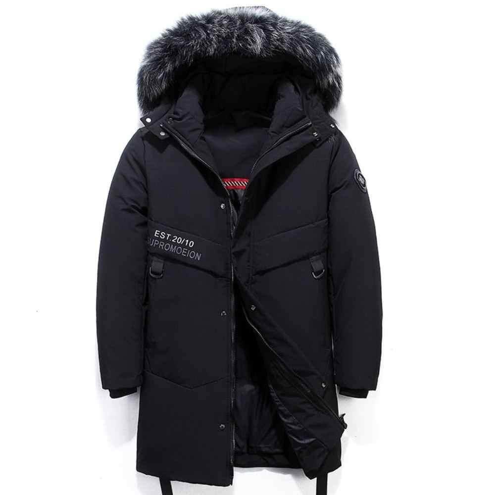 Takit Miesten Talven Lämmin Heavy 80% Untuvahuppu Parka