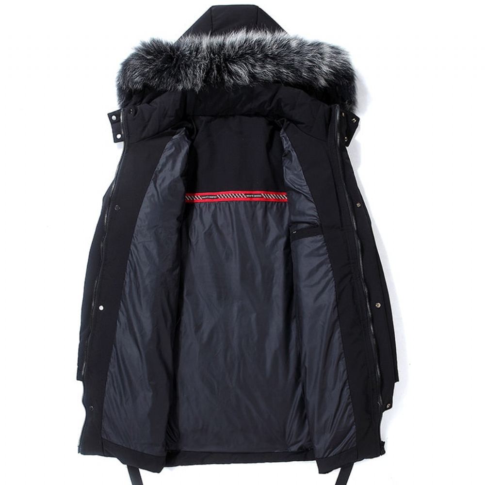 Takit Miesten Talven Lämmin Heavy 80% Untuvahuppu Parka