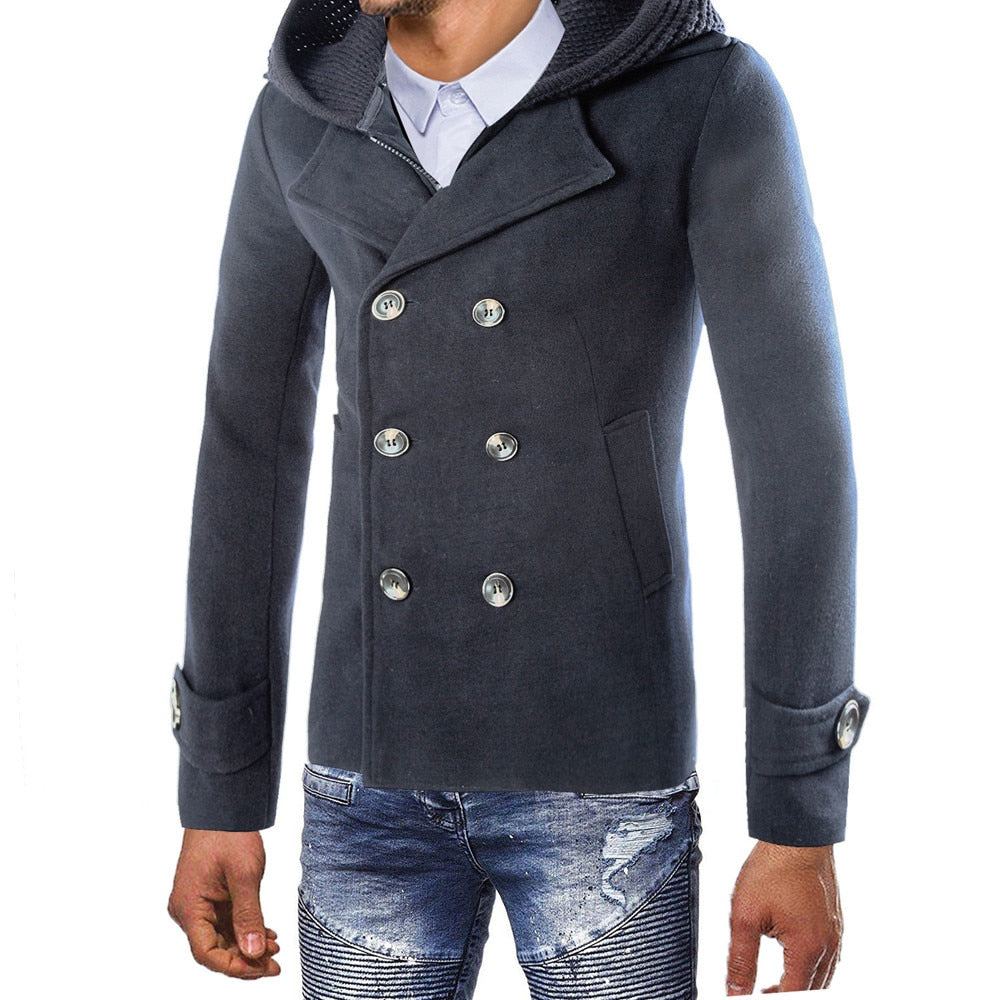 Takit Miesten Trench Outwear Solid Coat