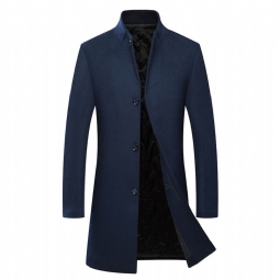 Takit Miesten Winter Cashmere Single Breasted Päällystakki