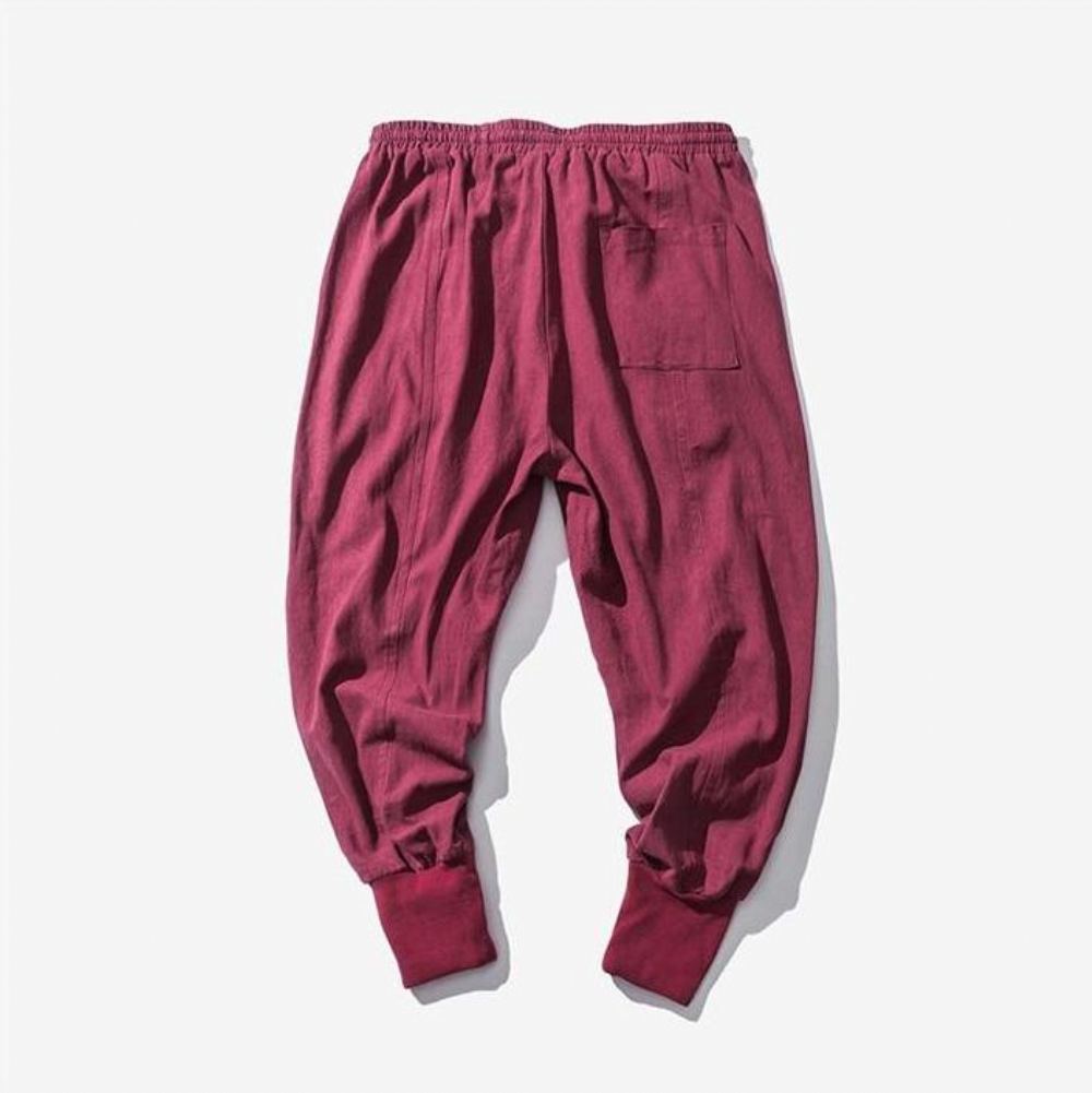 Miesten Housut Large Bloomers Linen Knickerbockers