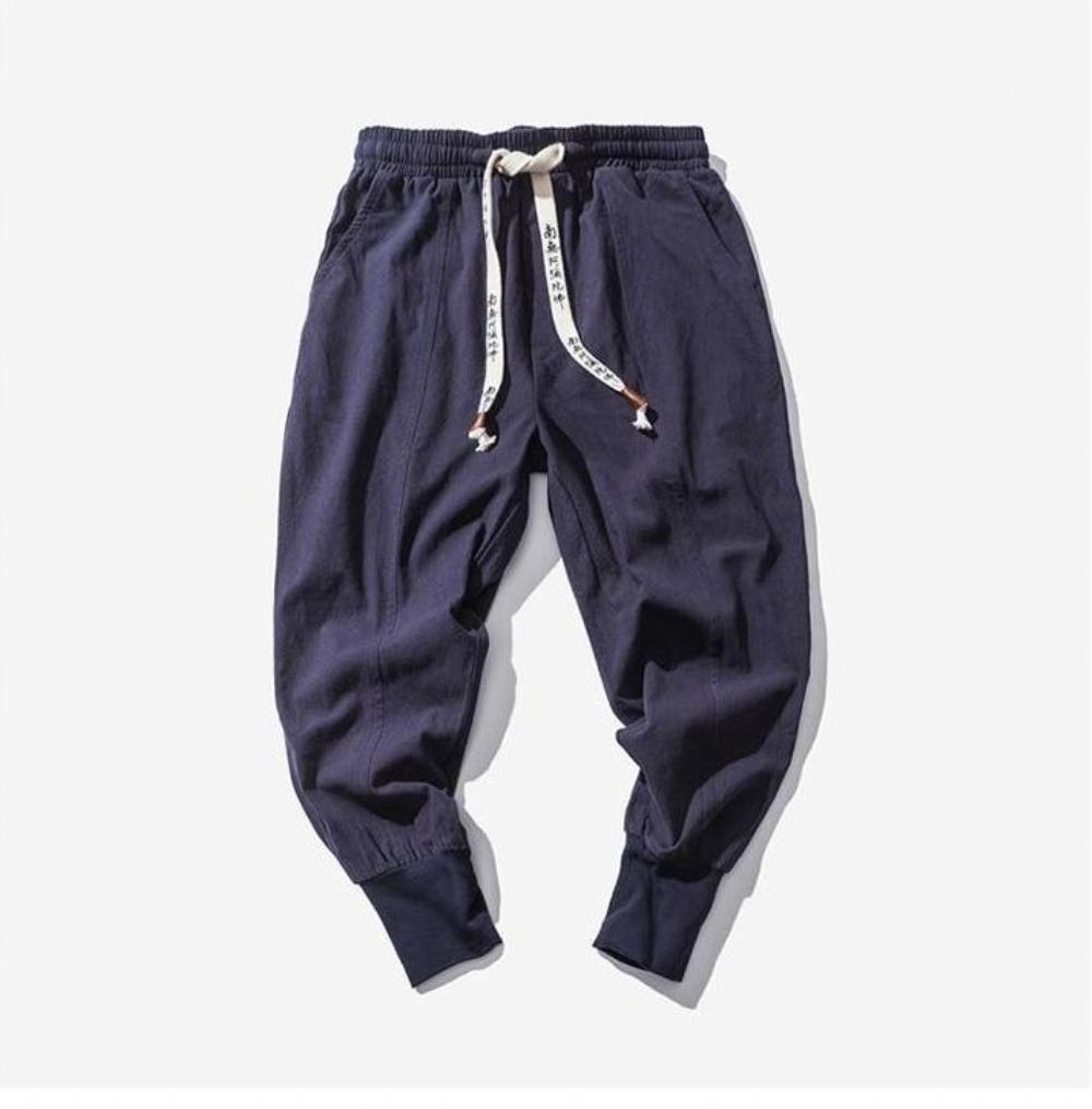 Miesten Housut Large Bloomers Linen Knickerbockers