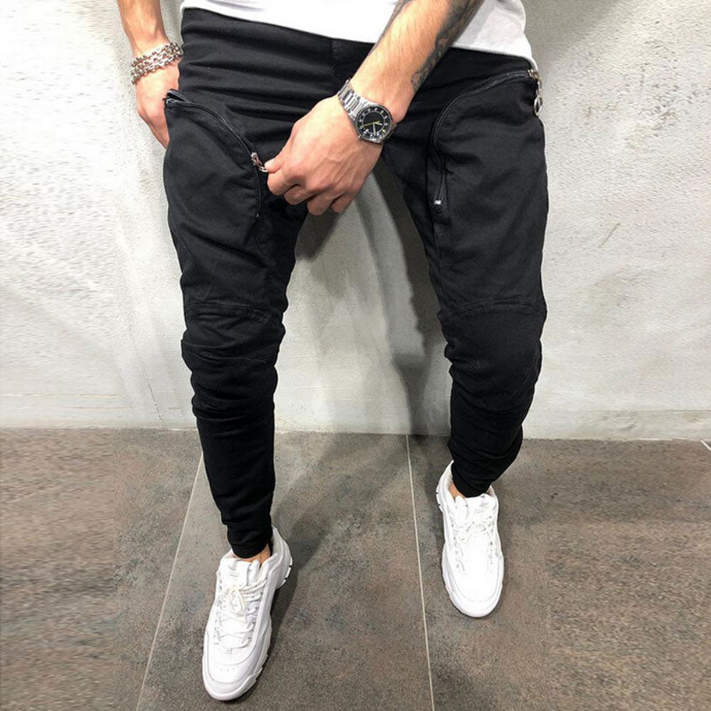 Miesten Housut Urban Straight Cargo Lenkkerit