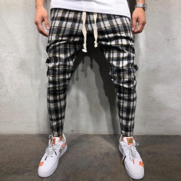 Muodikkaat Plaid Jogger Housut