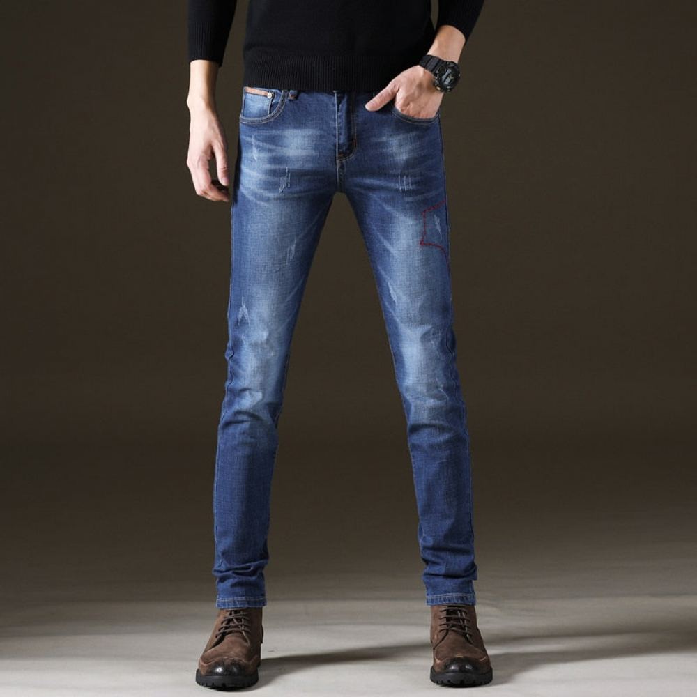 Desinger Mustat Siniset Stretch Farkut