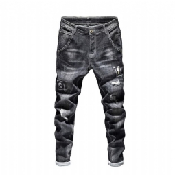 Slim Fit Distressed Streetwear Farkut
